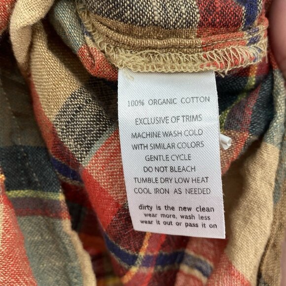 Toad & Co Womens Size M Camp Cove Shirt Button Plaid Organic Cotton - Picture 10 of 10